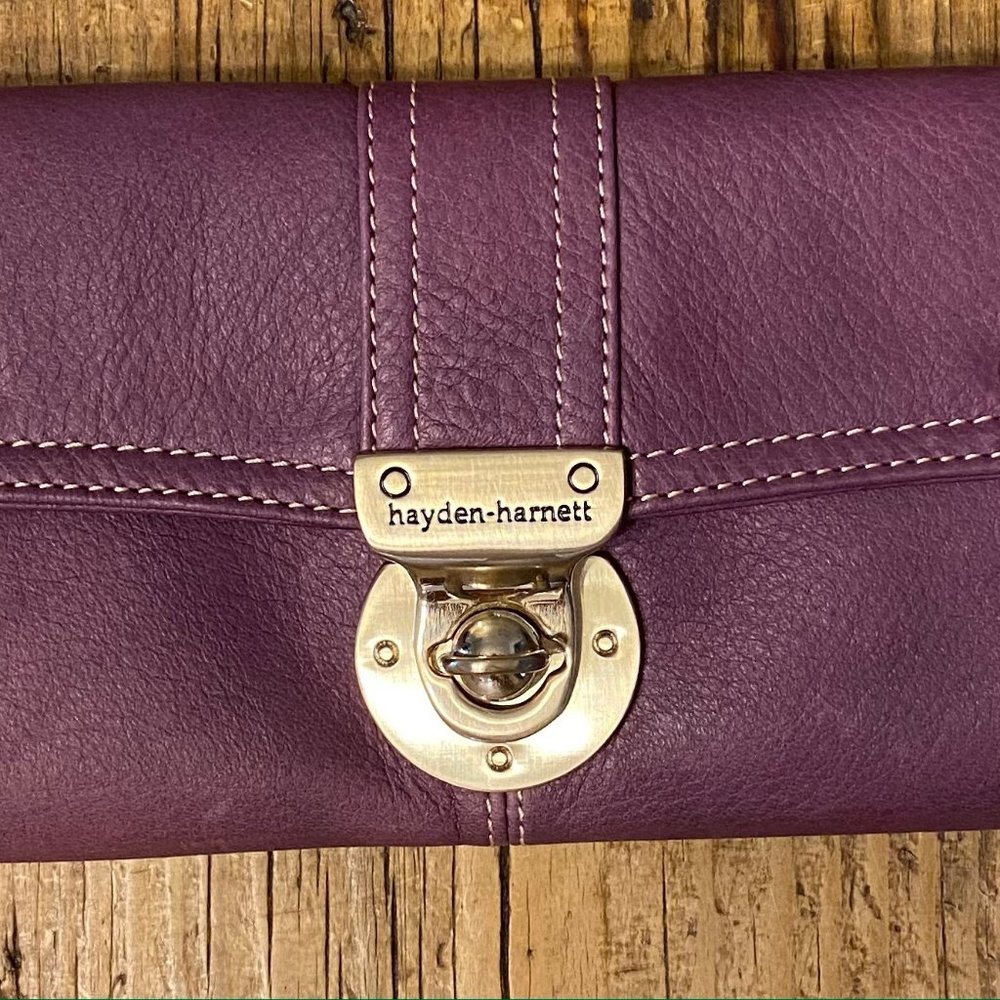 NEW Hayden-Harnett Brooklyn Purple Wallet